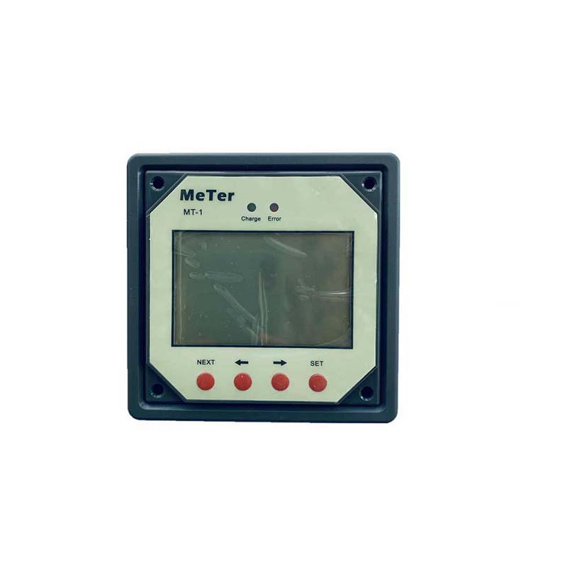LCD-fjernbetjeningsmåler til dobbelt batteri Solar charge controller regulatorer MT-1 med 10m kabel gigantisk fjernbetjening